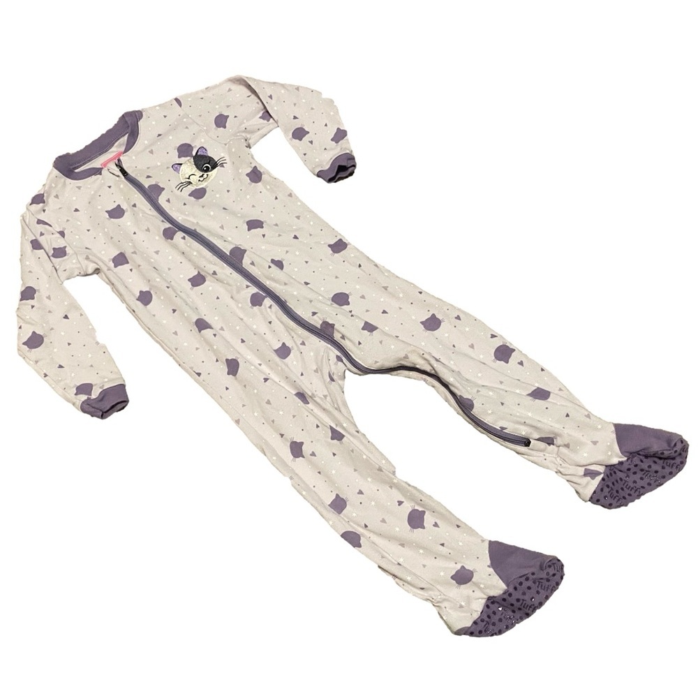 Tuffy 18 month Zipper Sleeper Pjs Girl Toddler 1yr Outfit Easy On Romper 4/$20 🛑